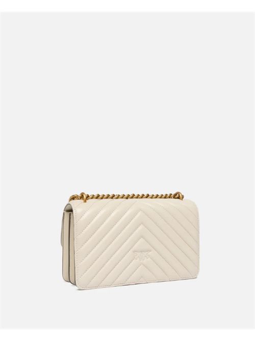 LOVE ONE MINI PINKO | 100074.A0GKZ14Q BIANCO SETA-ANT. GOLD